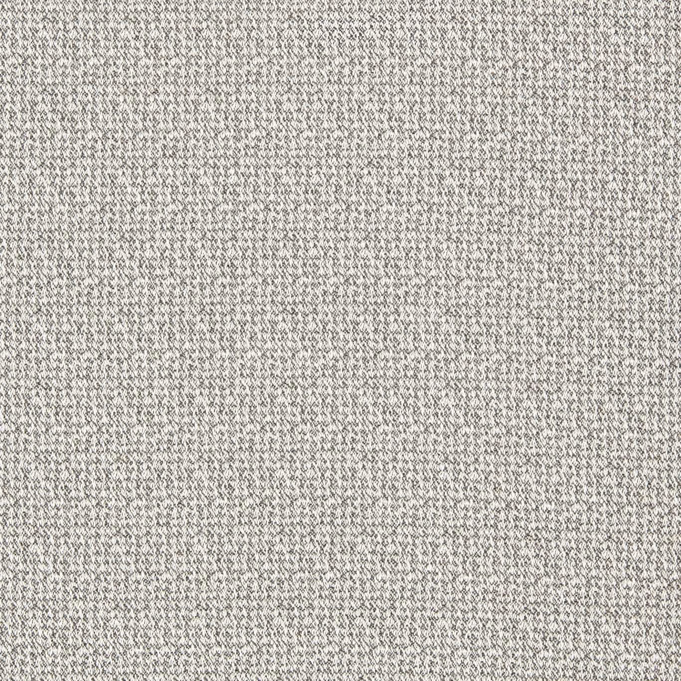 Close-up of cool silver-grey Malone fabric with fine charcoal flecked diagonal texture