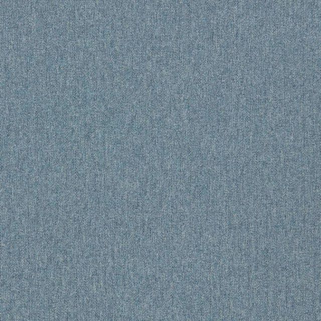 Muted denim-blue woven swatch with a fine, subtly directional textured surface