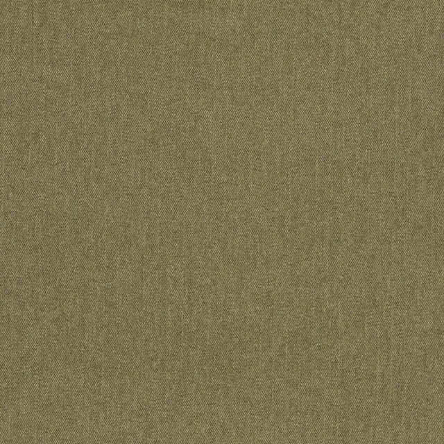 Muted moss-olive woven textile with fine, softly flecked diagonal texture