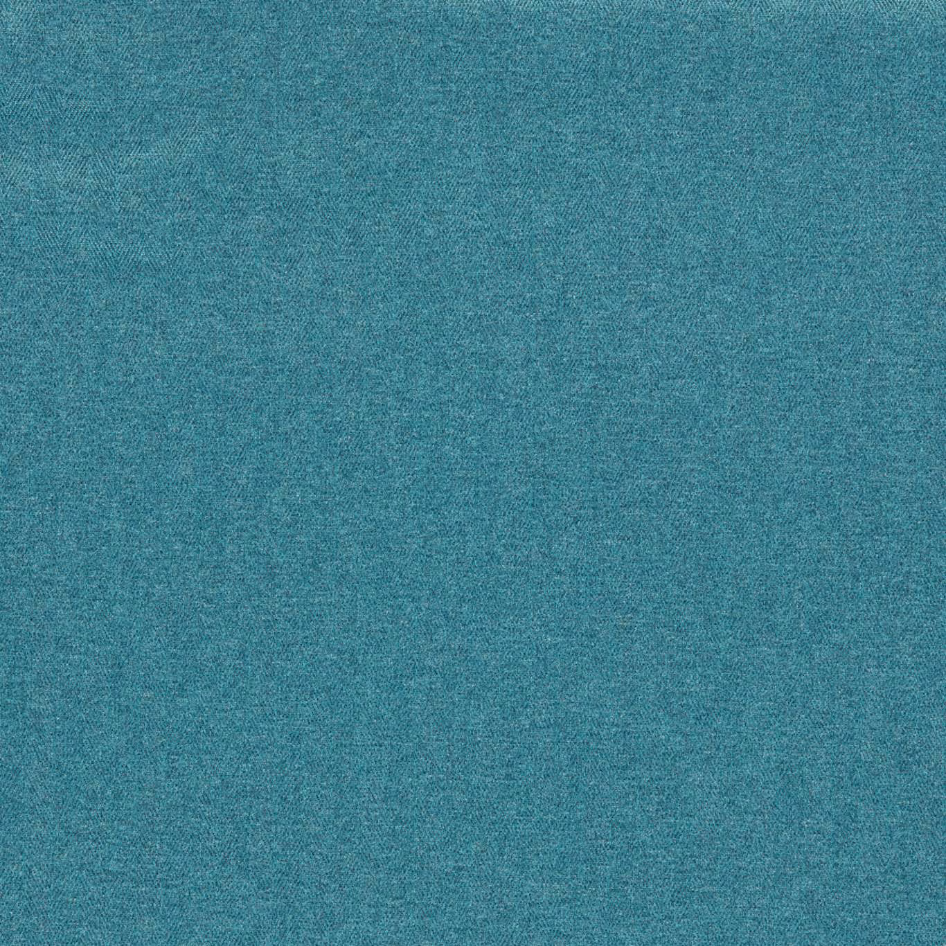 Close-up of cool teal woven fabric with fine heathered texture and blue-green depth.