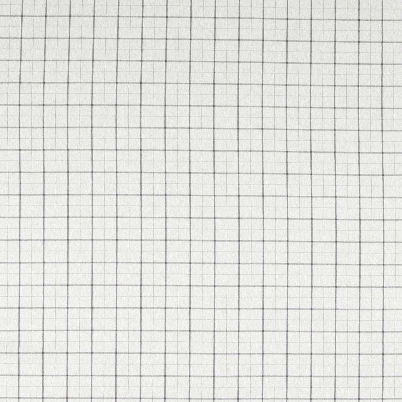 Pale silver-grey fabric with a fine dark linear check and softly textured woven surface
