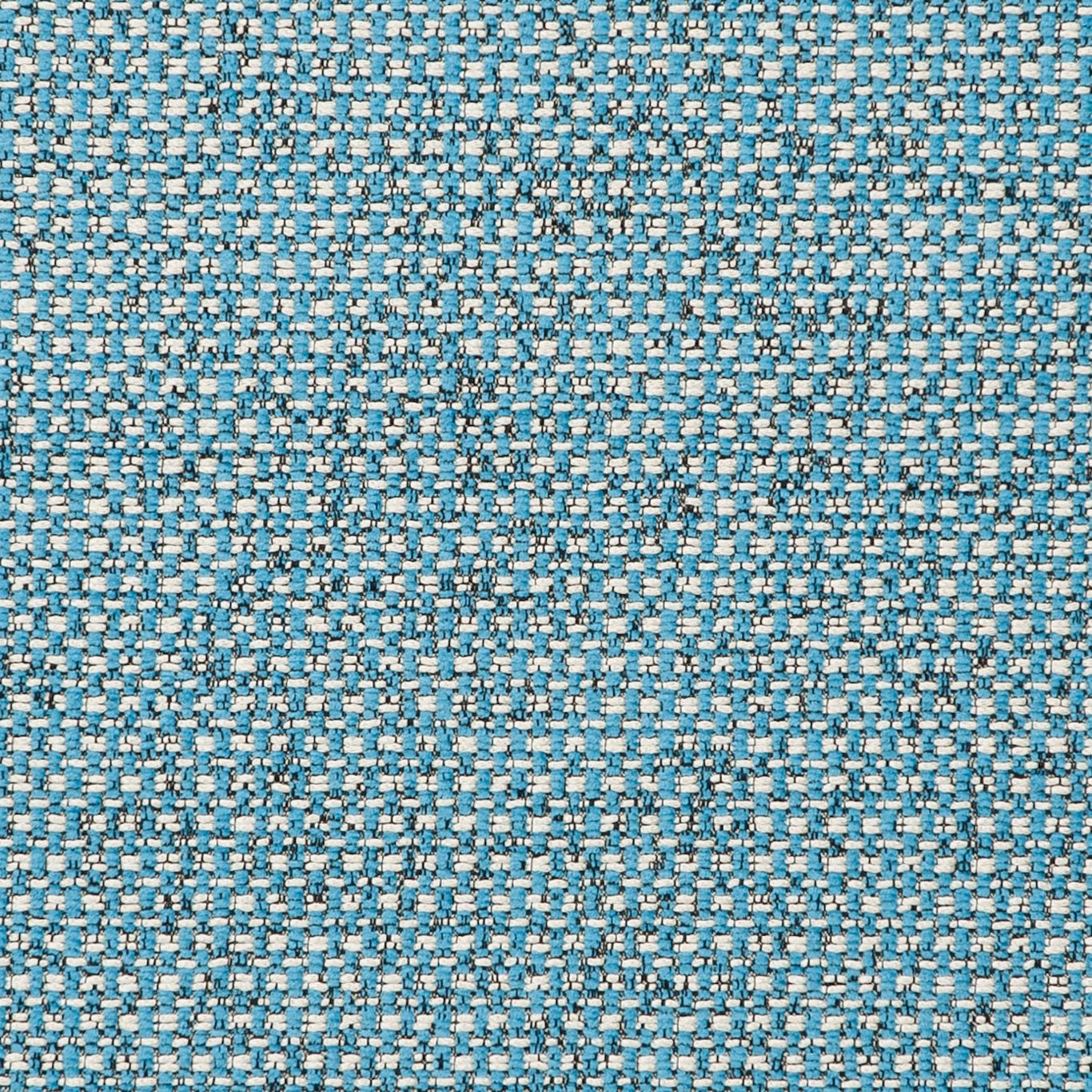 Chunky aqua weave with cream and charcoal flecks across the surface