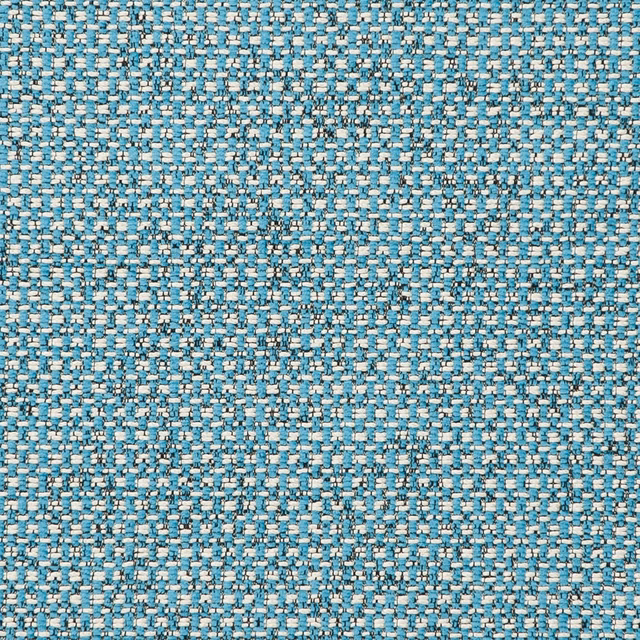 Chunky aqua weave with cream and charcoal flecks across the surface