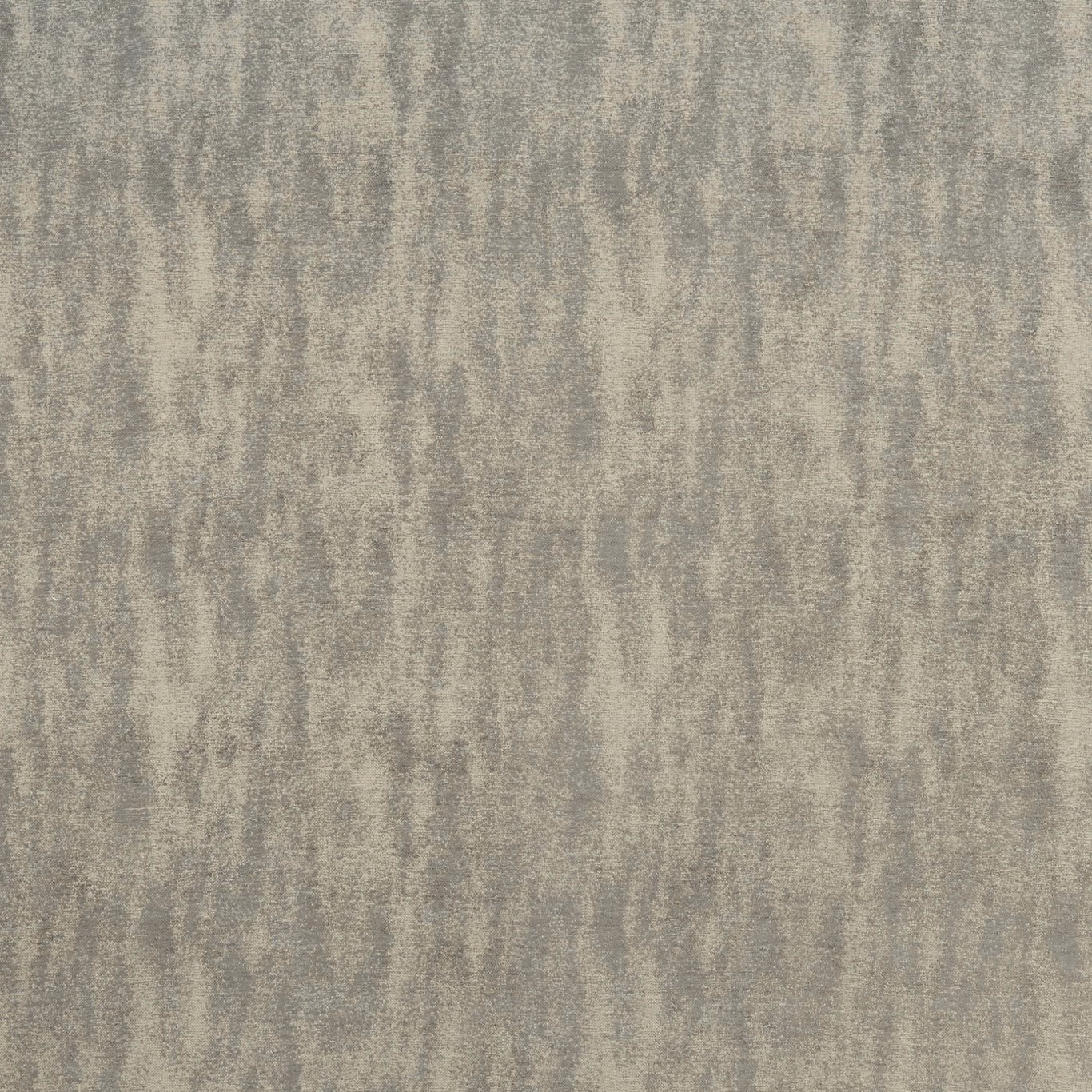 Mottled silver-grey fabric with soft vertical taupe shading and woven texture