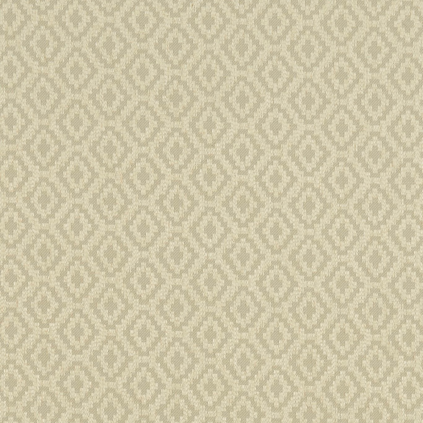 Pale silver-grey woven fabric with repeating muted diamond motifs and a softly textured ground