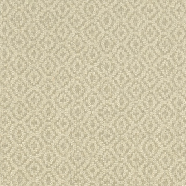 Pale silver-grey woven fabric with repeating muted diamond motifs and a softly textured ground