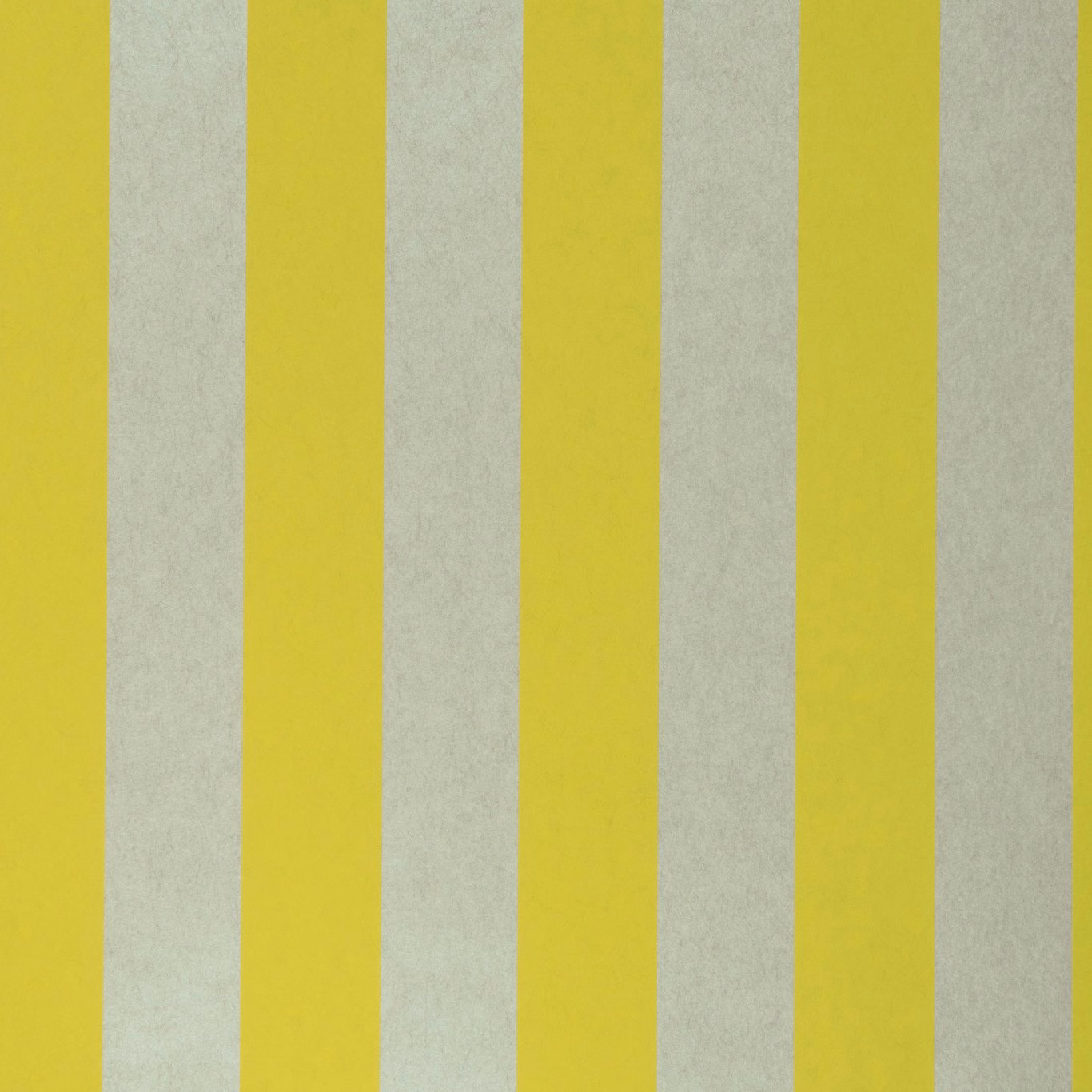 Citron yellow and pale grey vertical stripes with a softly mottled surface