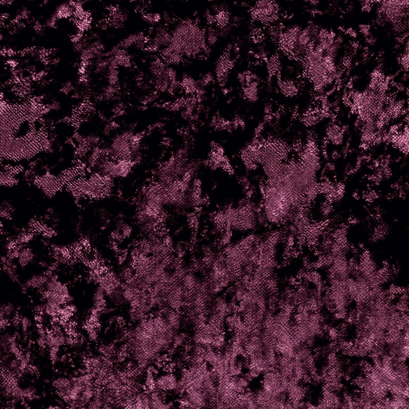 Deep berry-purple crushed pile with black shadowing and directional sheen