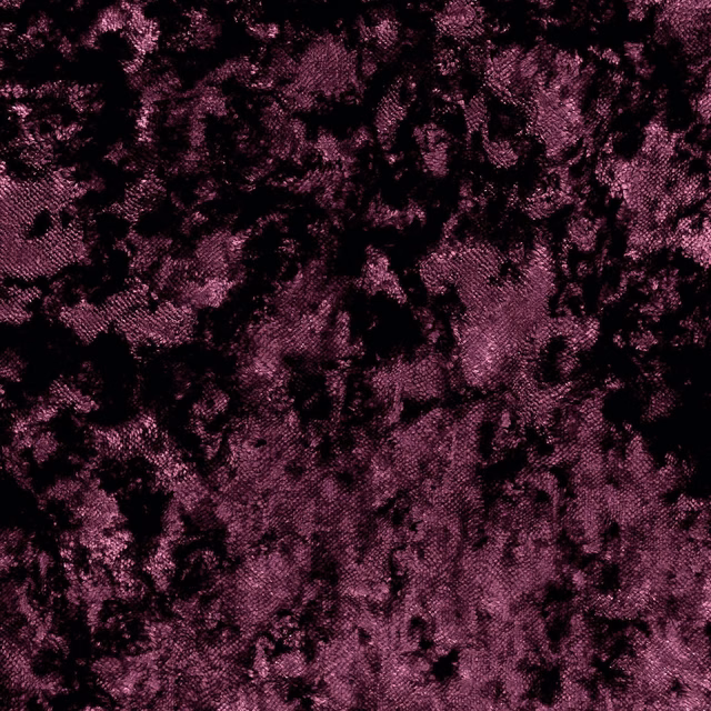 Deep berry-purple crushed pile with black shadowing and directional sheen