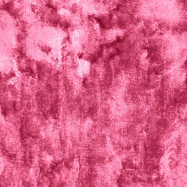 Saturated carnation pink crushed texture with raspberry shadowing and rose highlights
