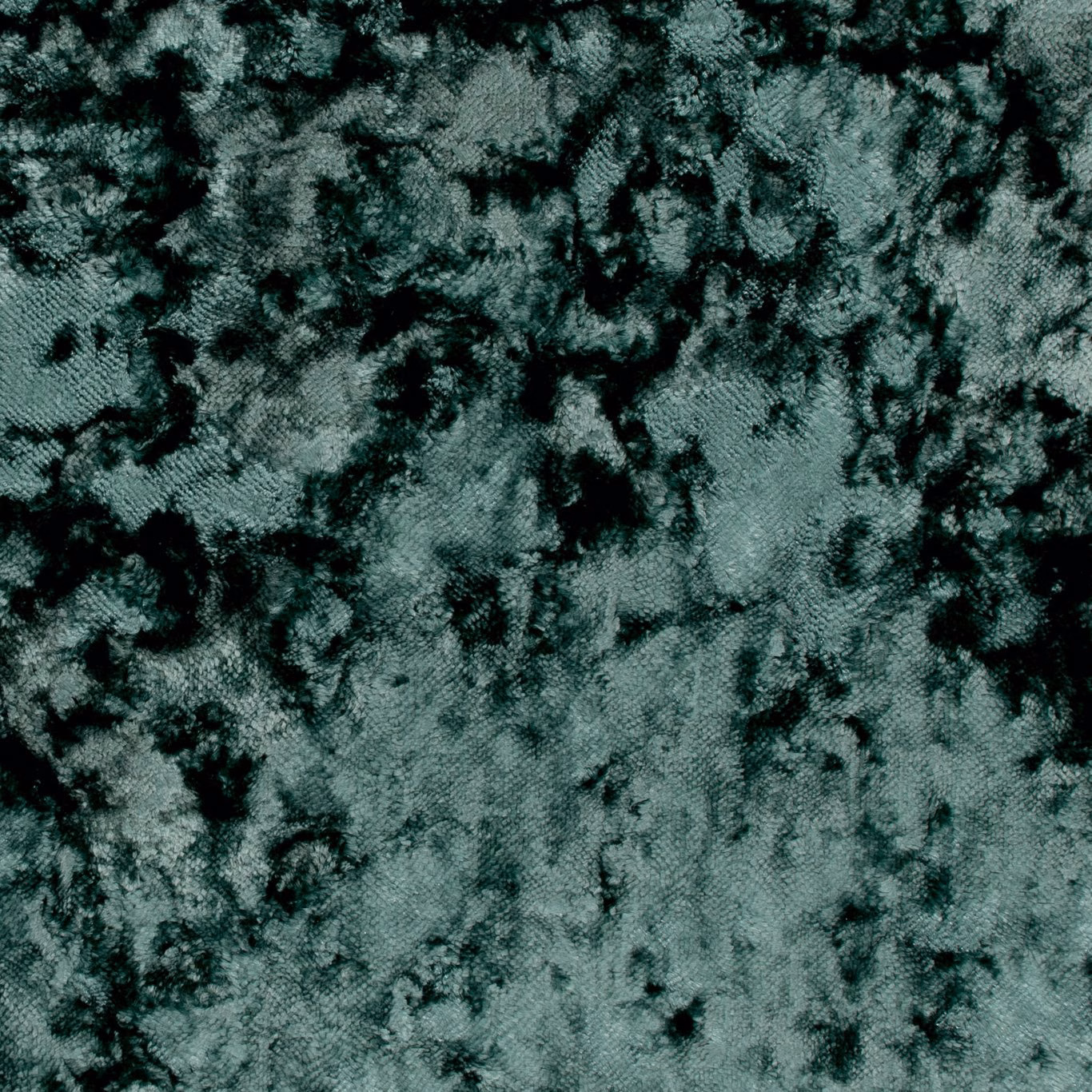 Deep teal velvety texture with black cloud-like mottling across the swatch