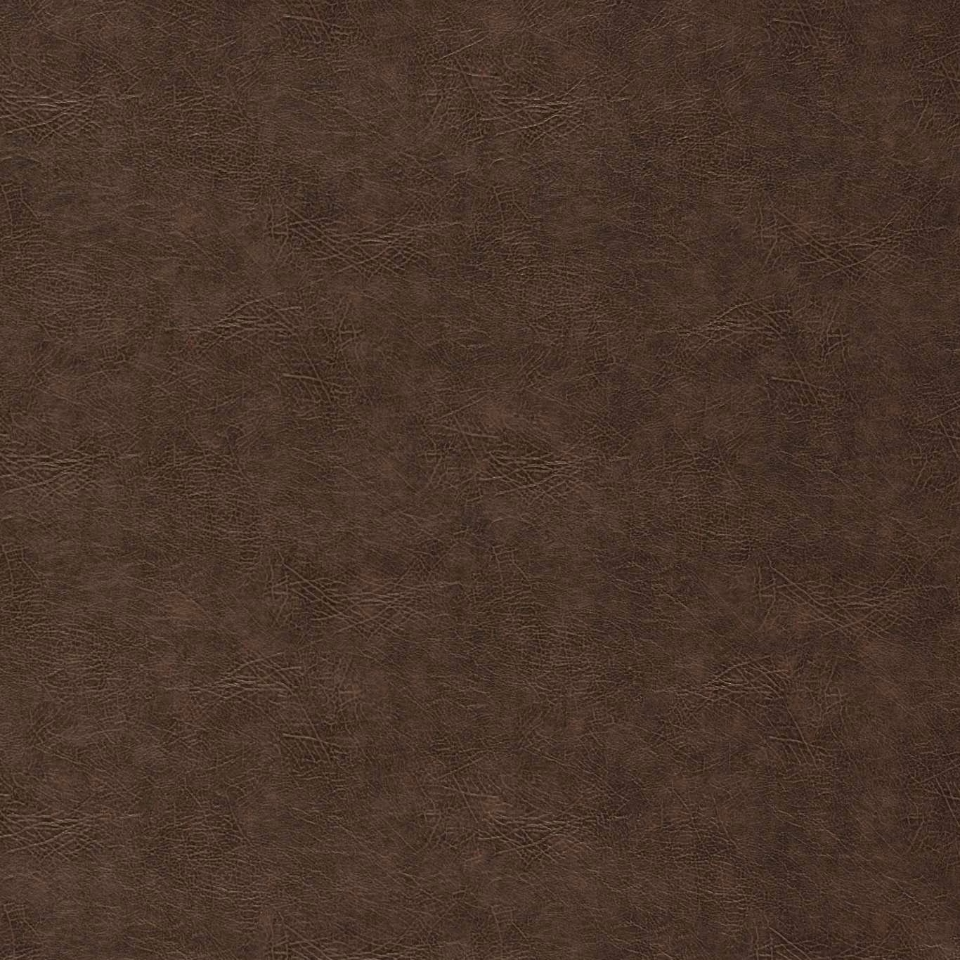 Deep teak-brown upholstery with faint irregular crosshatched tonal texture