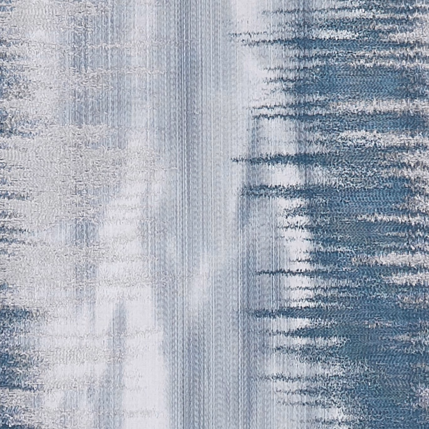 Cool denim-blue fabric with pale icy streaks and irregular horizontal brush marks