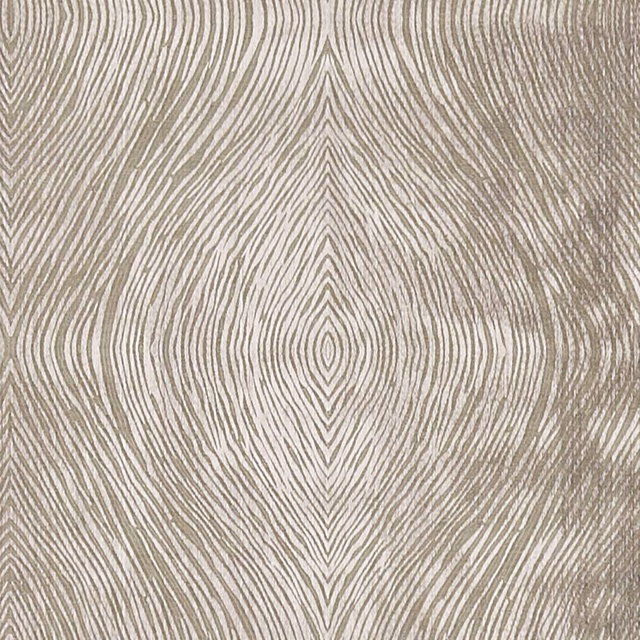 Warm mocha taupe woven fabric with symmetrical, fine woodgrain lines and soft sheen
