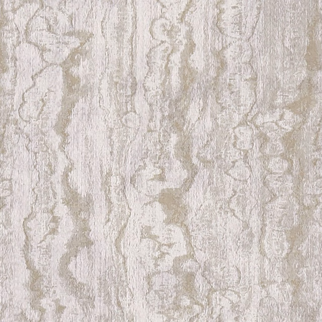 Pale mocha taupe fabric with vertical striations and cloudy distressed motifs