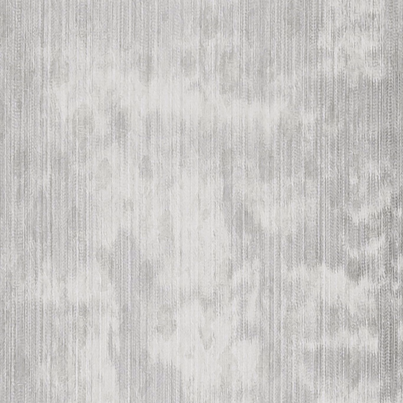 Cool silver-grey fabric with cloudy mottling and fine vertical striations