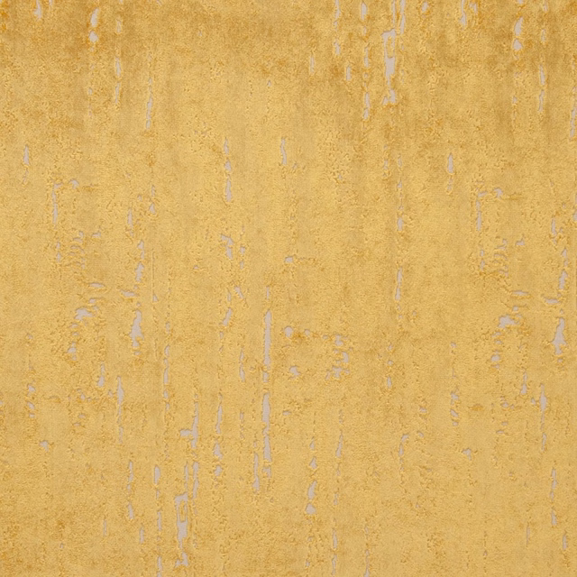 Warm gold textile with pale distressed vertical flecks and softly textured surface