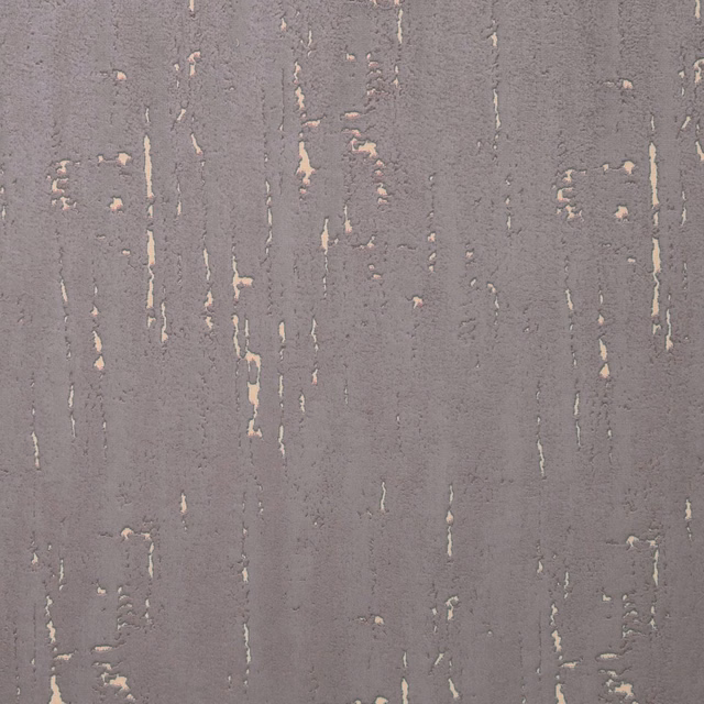 Cool steel-grey textile with distressed vertical striations and pale blush flecks
