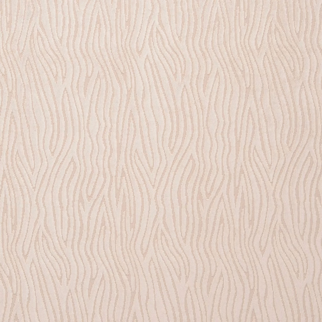 Warm sand woven fabric with narrow undulating taupe lines and subtle vertical texture