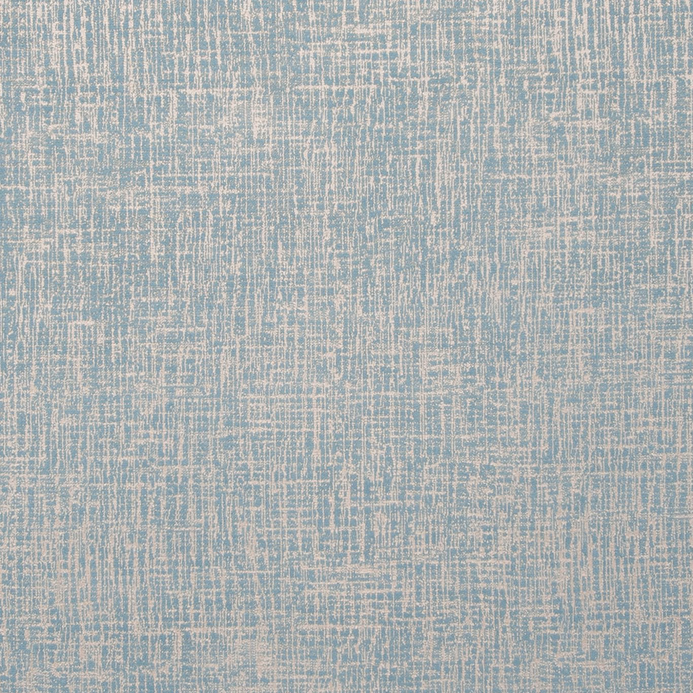 Cool Patina Aqua textile with pale cream distressed crosshatch and softly nubby woven texture