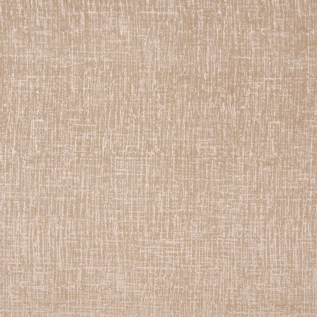 Warm taupe woven swatch with chalky ivory vertical and horizontal striations