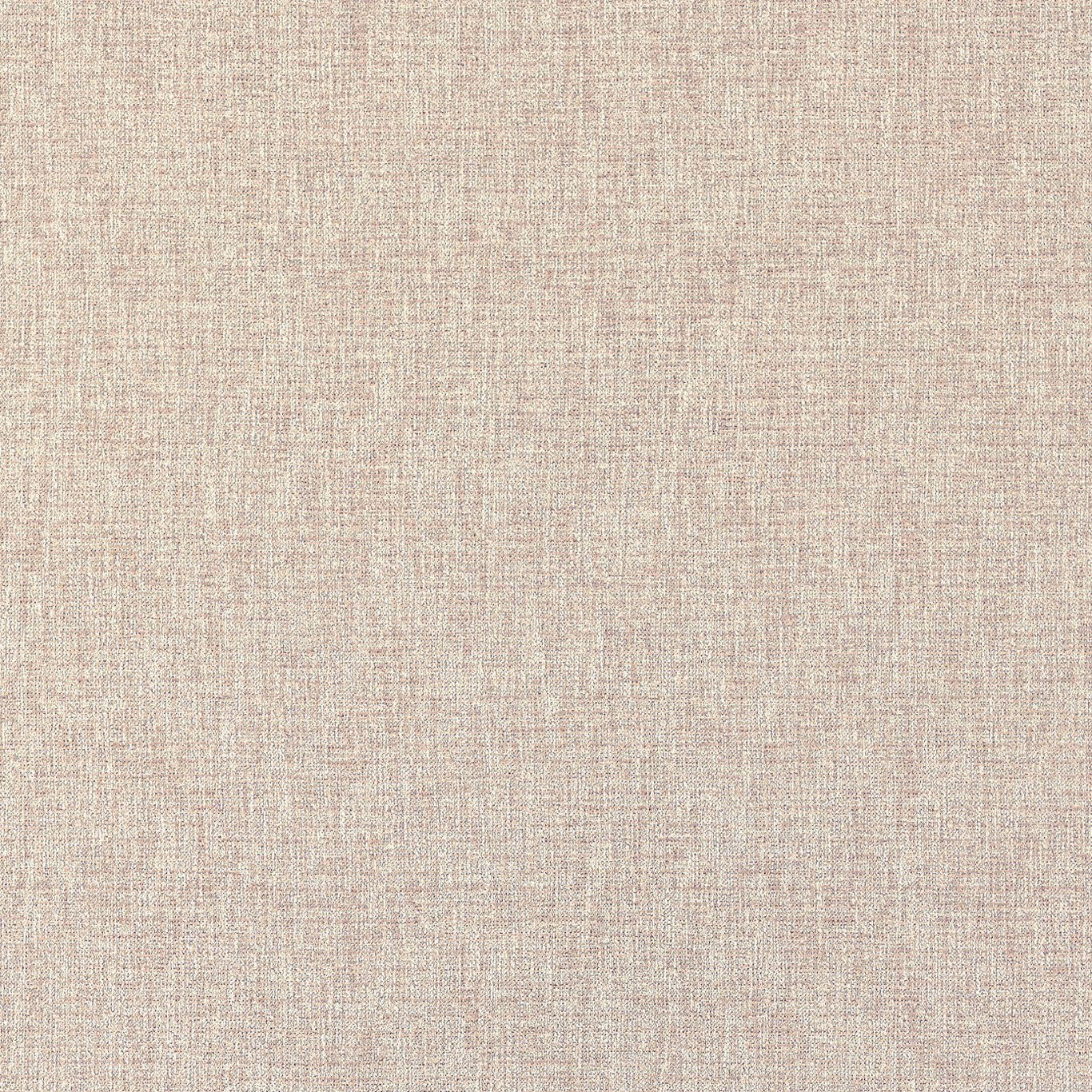 Pale blush pink woven upholstery fabric with fine vertical striations and cream flecks
