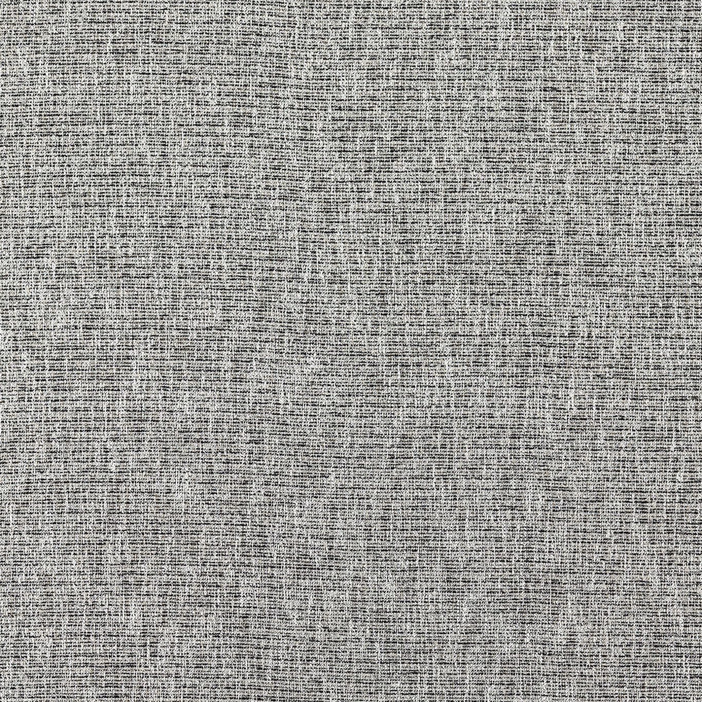 Close-up of dense charcoal grey crosshatch woven upholstery fabric with pale flecked threads
