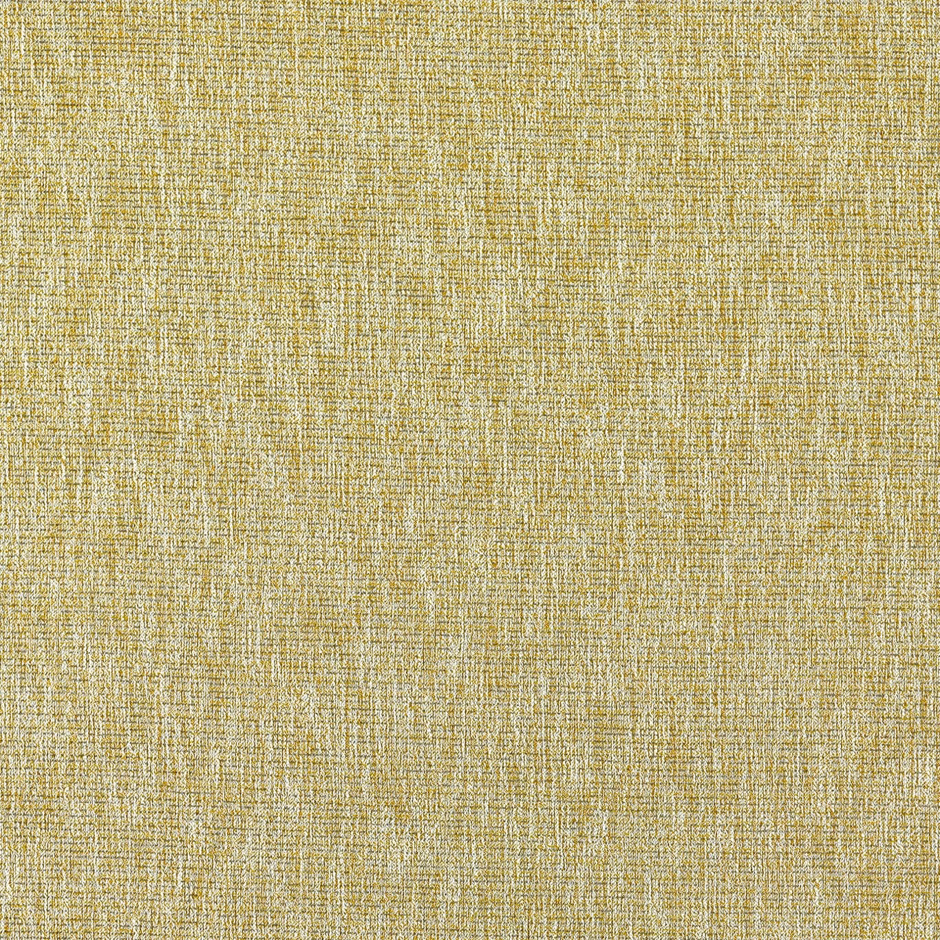 Close-up of muted chartreuse fabric with fine cream crosshatch and vertical texture.