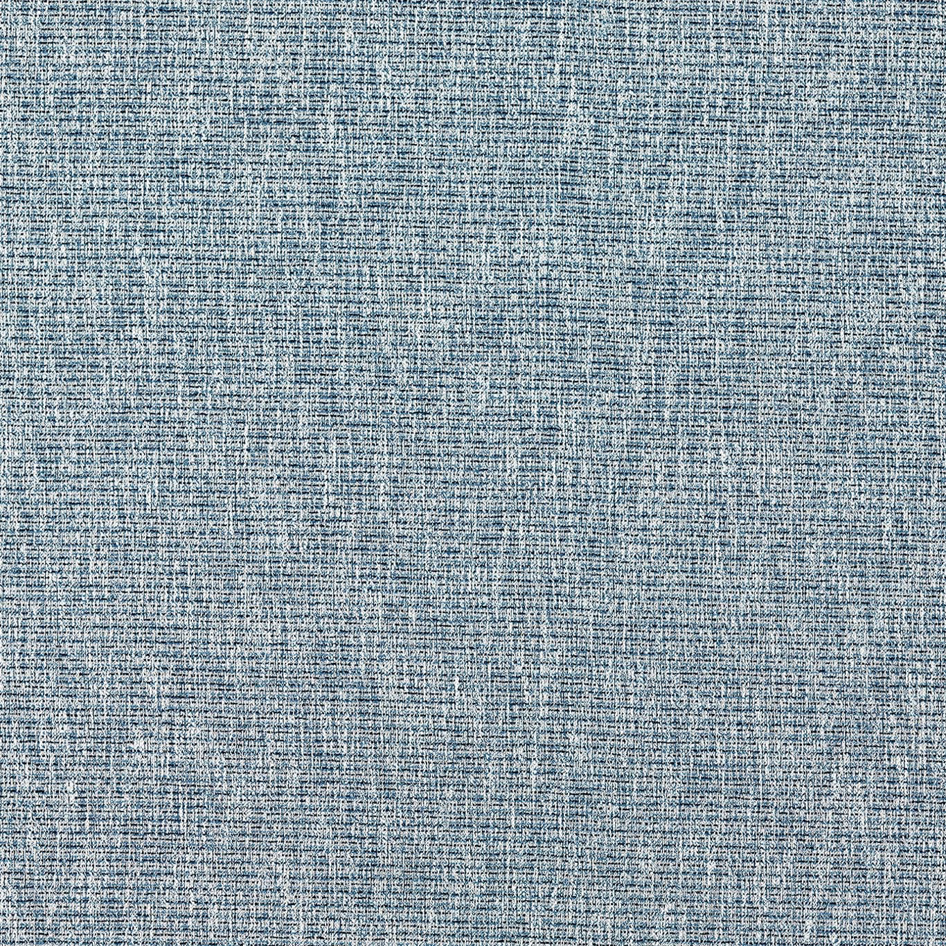 Muted denim-blue fabric with fine crosshatched slub texture and pale flecking