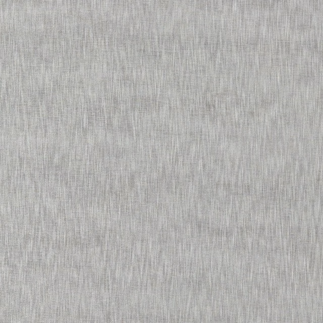 Cool pewter-grey upholstery fabric with fine, irregular vertical striated texture