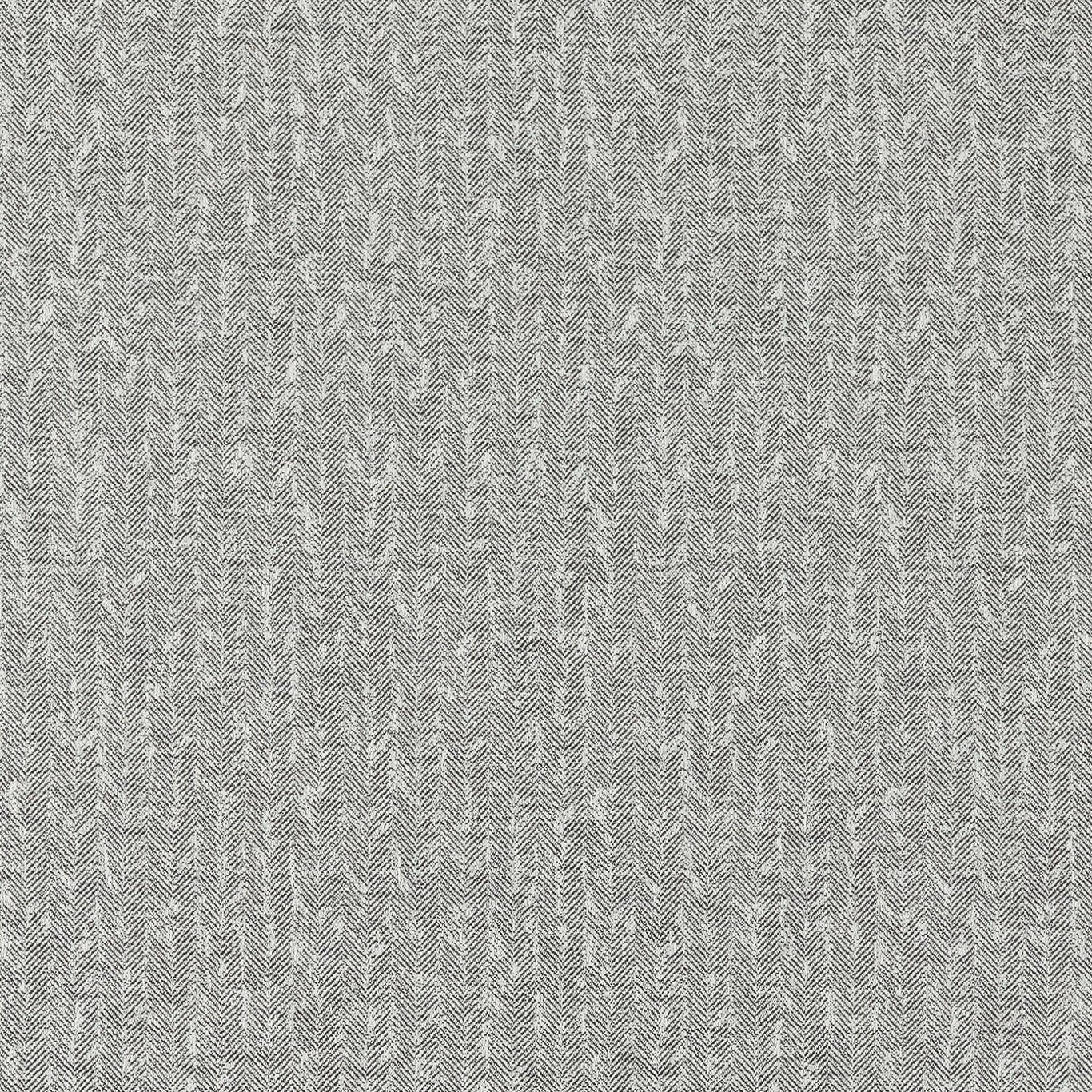 Charcoal grey upholstery fabric with a fine woven chevron texture