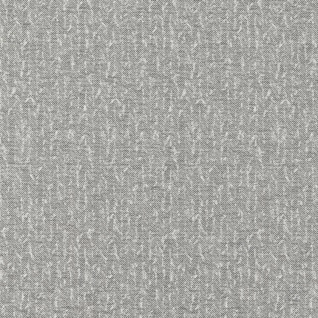 Charcoal grey upholstery fabric with a fine woven chevron texture