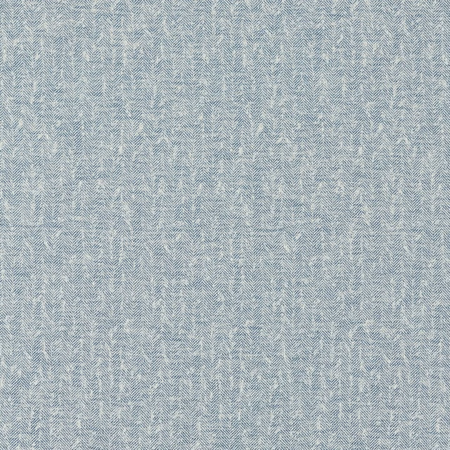 Cool denim-blue Tierra fabric with a fine, pale herringbone weave