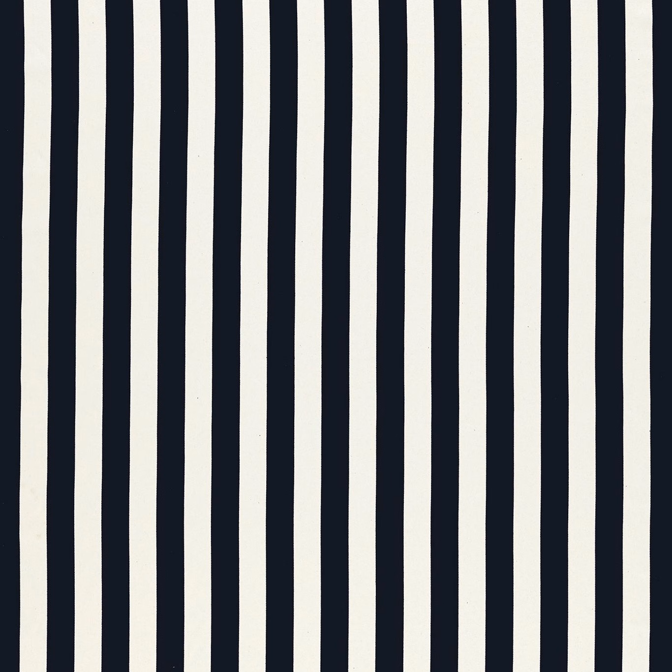 Ebony-black and ivory vertical stripes with subtly uneven edges and woven texture