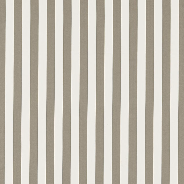 Soft taupe and ivory vertical striped textile with a subtle woven surface