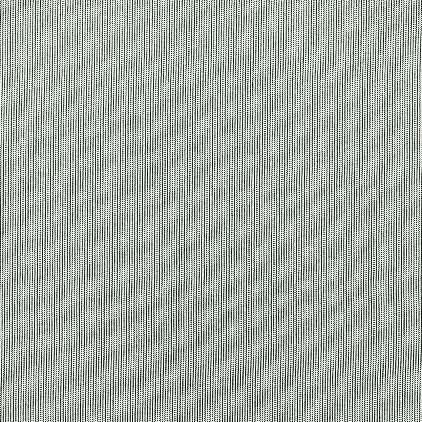 Close-up of muted racing-green weave with fine vertical pinstripes and pale thread flecks
