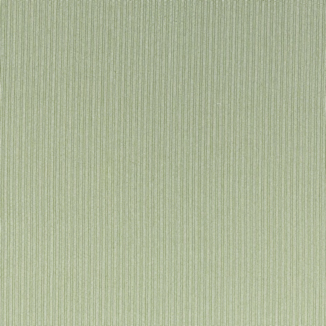 Pale sage green woven stripe fabric with fine vertical rib texture
