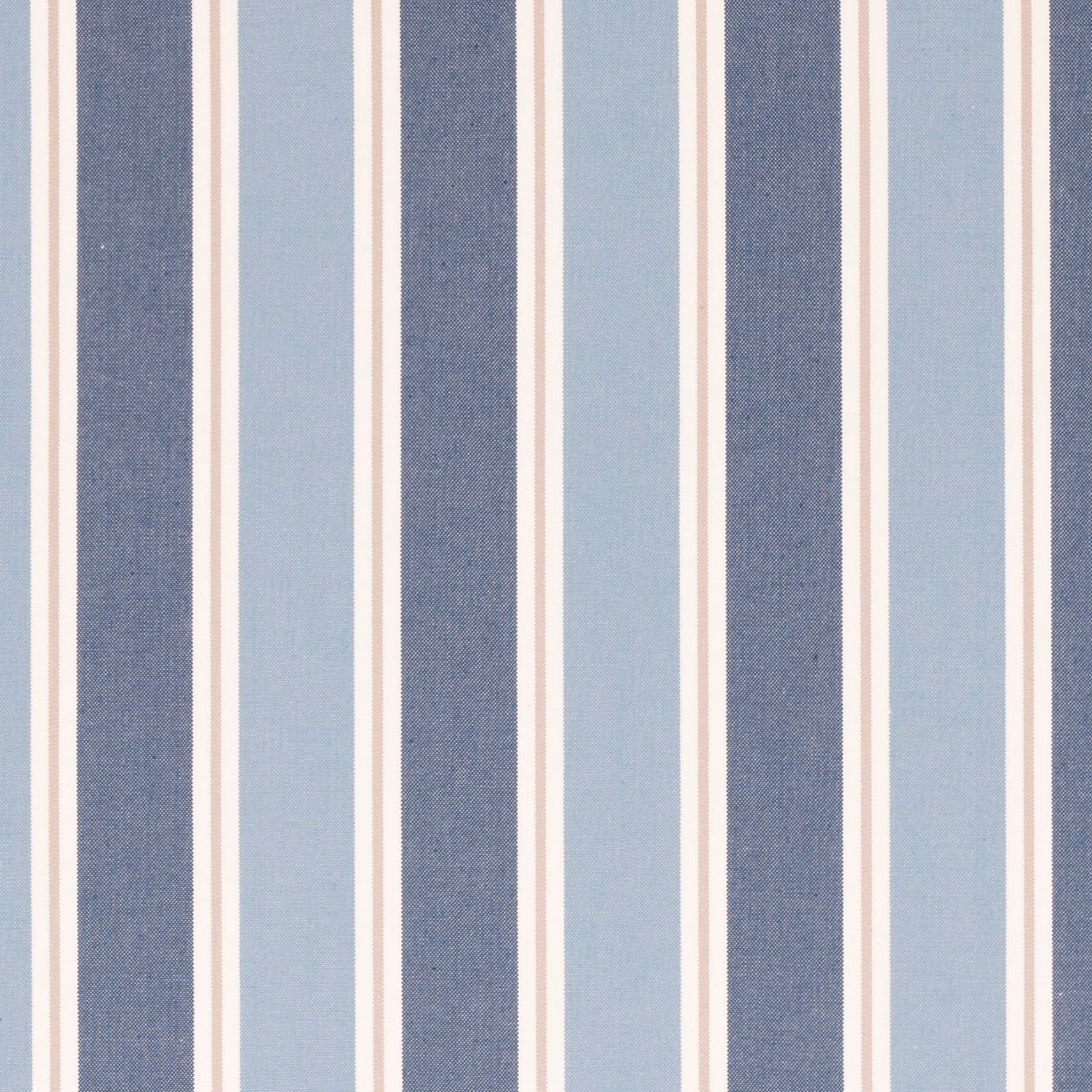 Muted denim and pale blue vertical stripes with fine woven texture