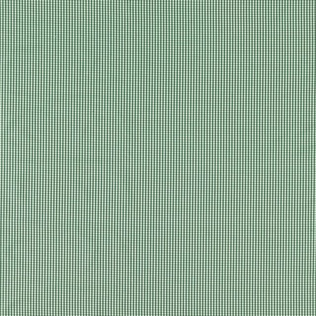 Dense deep green and cream miniature check with a finely woven texture