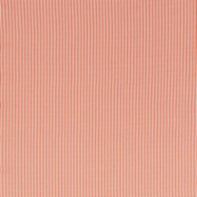 Fine rouge-red and cream vertical stripe weave with a tightly textured surface