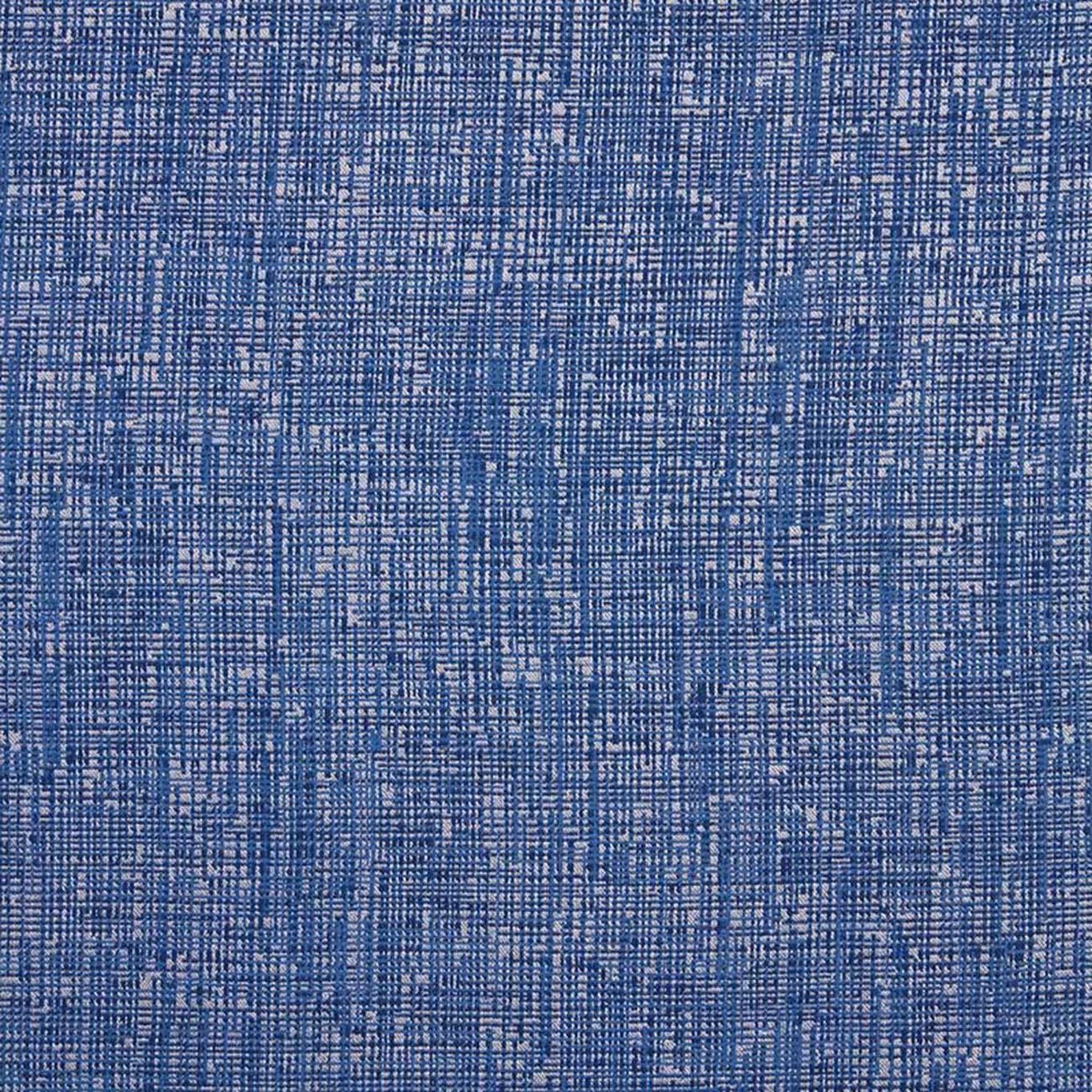 Close-up of midnight blue woven crosshatch with pale blue and white flecks