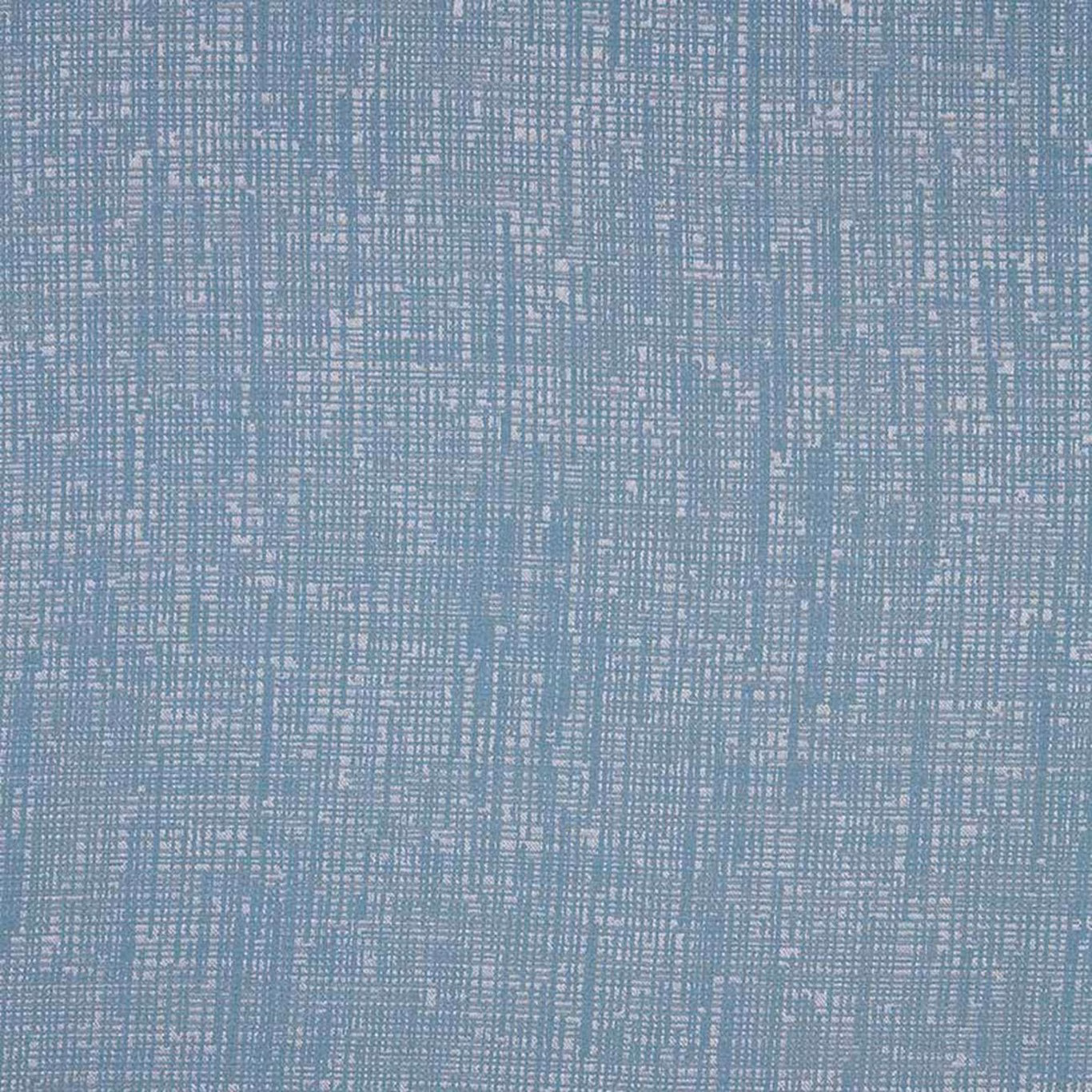 Close-up of muted teal-blue textile with fine pale crosshatch weave