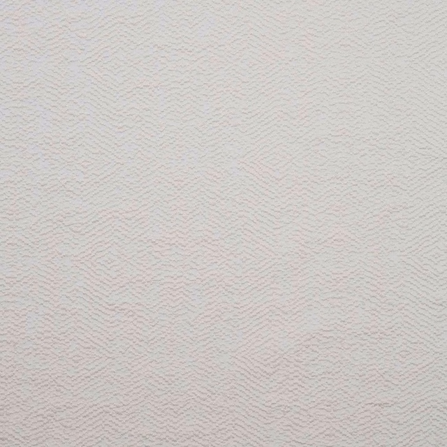 Ivory woven fabric with fine rippled texture and subtle blush-grey flecks