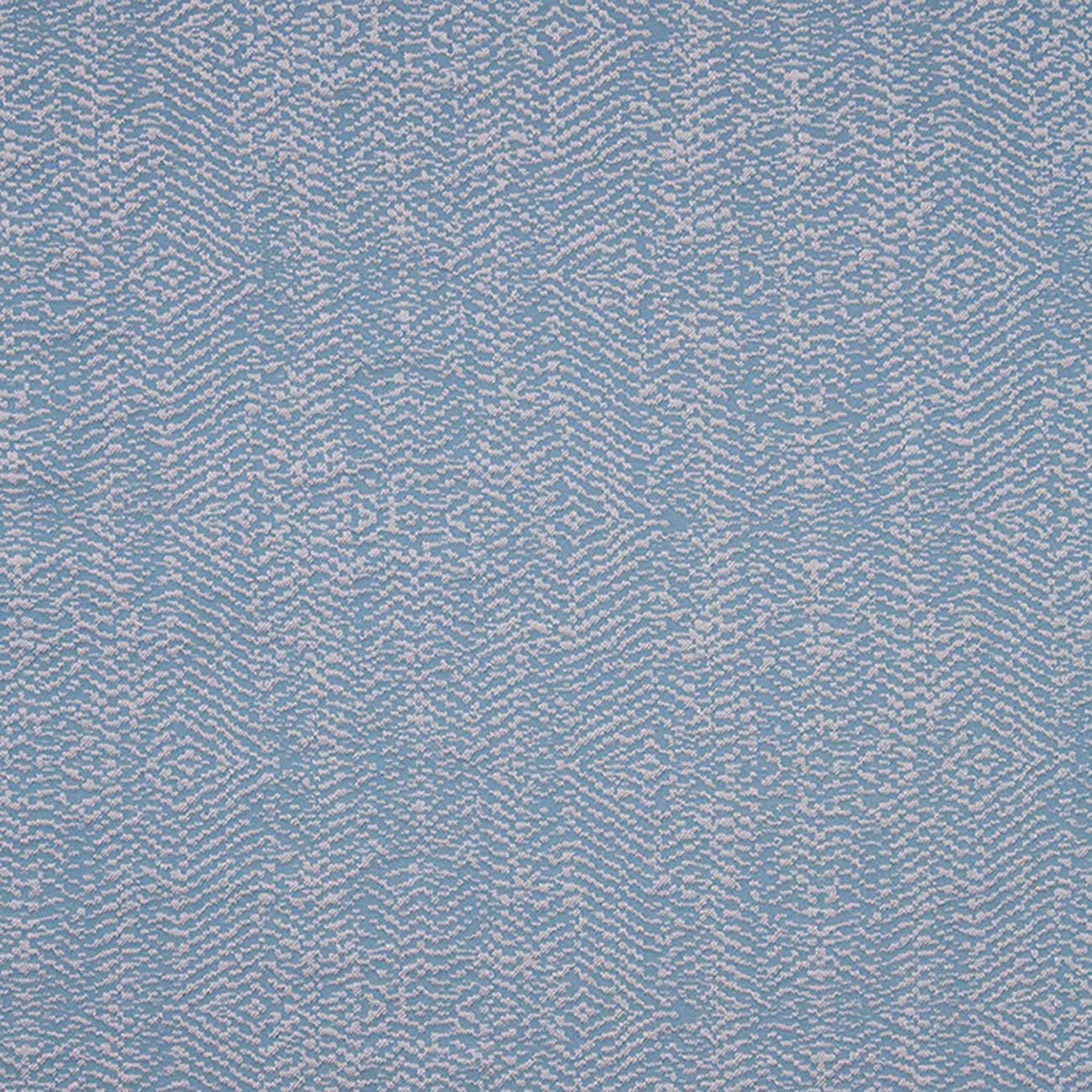 Cool teal woven ground with fine lilac-pink broken zigzag texture