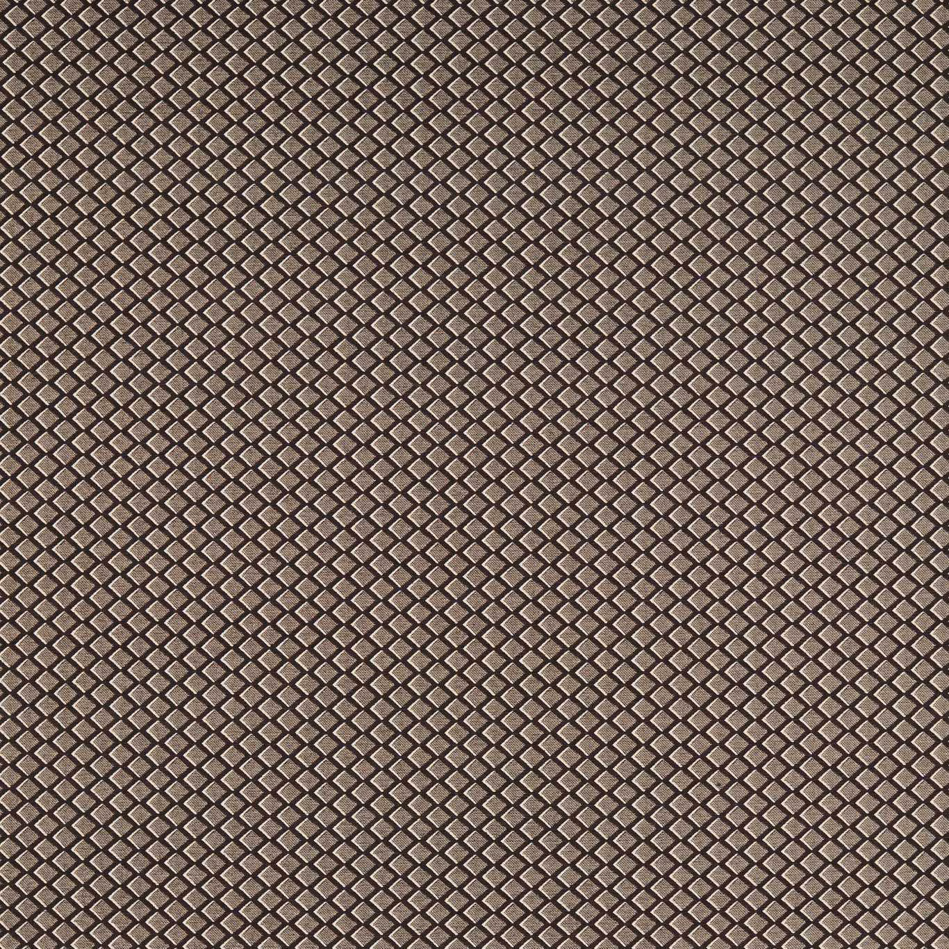 Close-up of Equator Noir's charcoal and taupe small diamond lattice weave