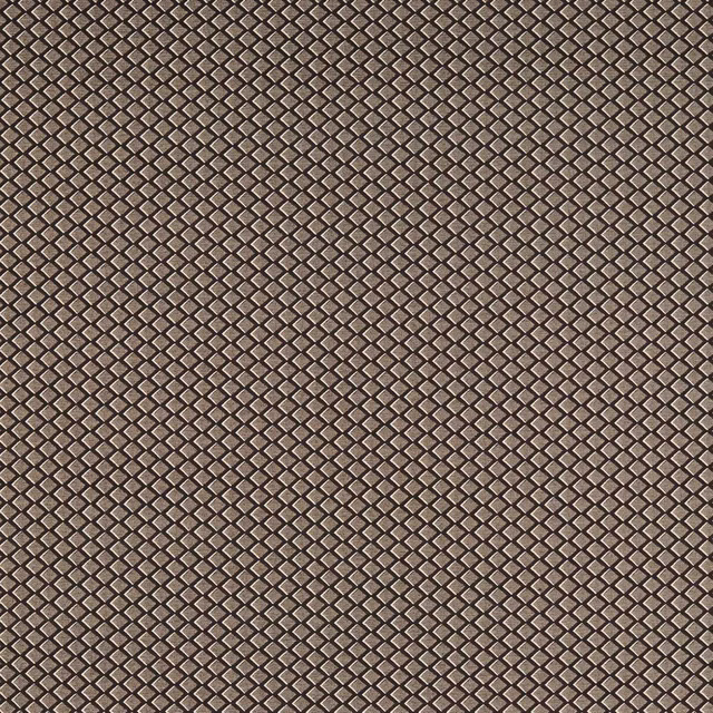 Close-up of Equator Noir's charcoal and taupe small diamond lattice weave