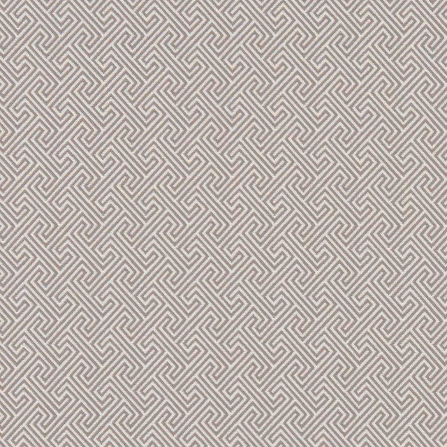 Warm mocha taupe textile with pale angular maze lines and fine woven texture