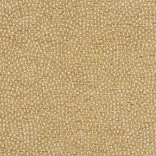 Warm antique-gold woven fabric with small pale flecks and broken vertical texture