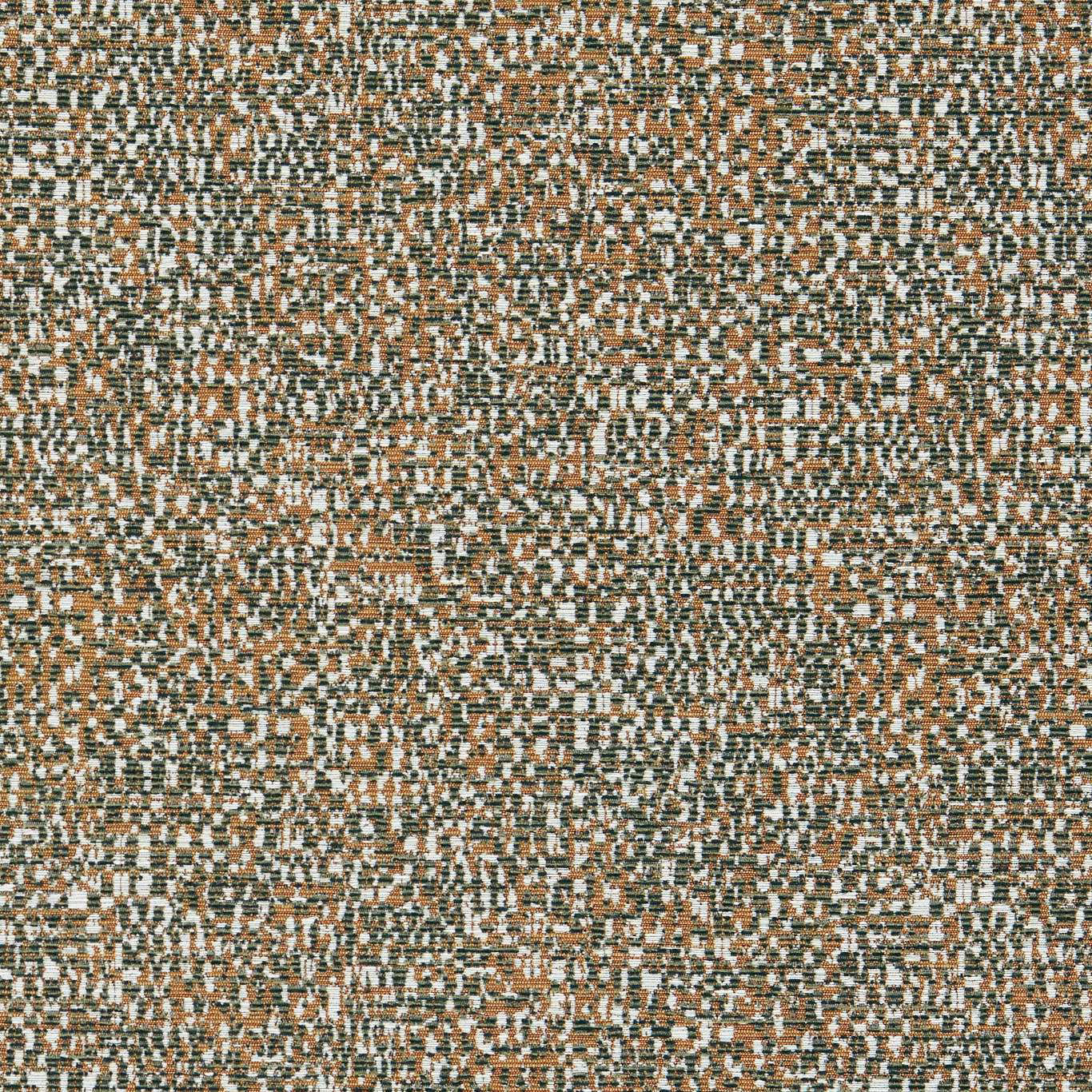 Deep forest green woven texture with rust-brown and cream flecks