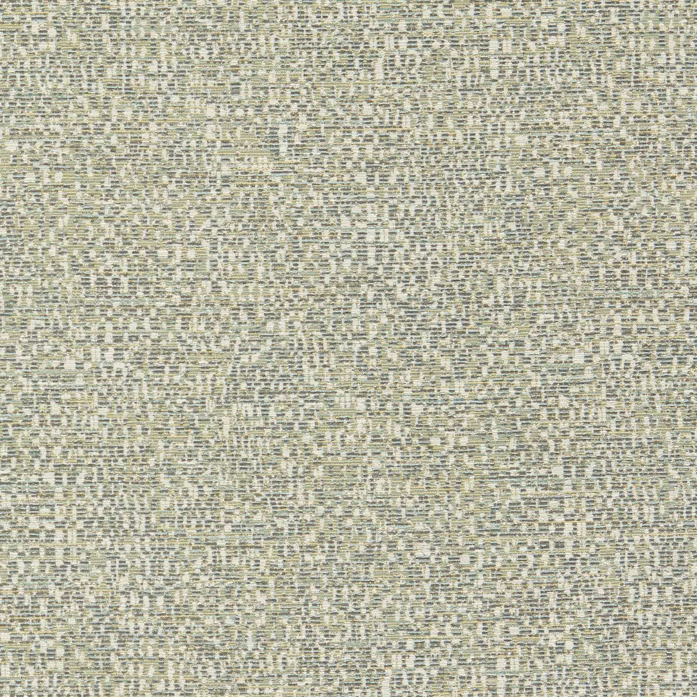 Close-up of Orion Mineral fabric showing dense sage-grey, ivory and beige woven flecks